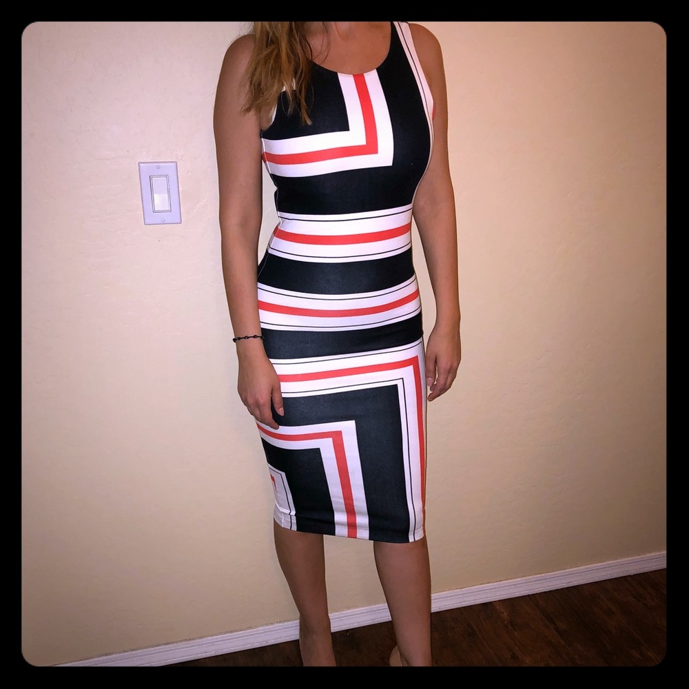 Midi form fitting dress